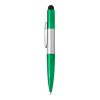 Plastic Twist Action Ball Pen With LED Lights Green | Without Branding