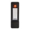 Zinc Alloy USB Lighter Black - Silver | 1-Colour Pad Print