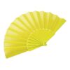 Fabric Hand Held Fan Yellow | Without Branding