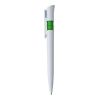 Plastic Ball Pen With Blue Ink White - Green | Without Branding