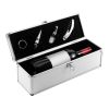 Wine Set In Aluminium Gift Box Silver | Laser Engrave