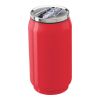 Leak Proof Drinking Can With Build In Straw Red | 1-Colour Pad Print