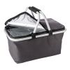 Oxford Fabric, Cooler, Foldable Shopping Basket Grey | 1-Colour Screen Print