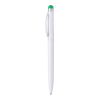 Plastic, Twist Action Ball Pen With Stylus Green | Without Branding