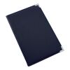 A4 PU Conference Folder Medium Blue | 1-Colour Pad Print