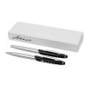 Geneva Stylus Ballpoint Pen & Rollerball Pen Gift Black | Without Branding