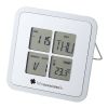 Livorno Desk Weather Clock Silver | Without Branding