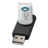 Rotate Doming USB Black | Without Branding | 2 GB