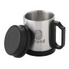 Barstow Insulating Mug Black - Silver | Without Branding