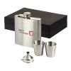 Texas Hip Flask With Cups Silver | Without Branding