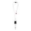 Lanyard With Detachable Buckle White | 1 - Colour Screen Print