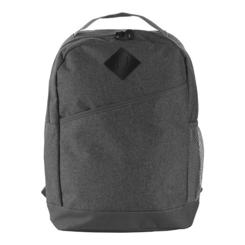 Poly Canvas Backpack (600D) Grey | 1-Colour Screen Print