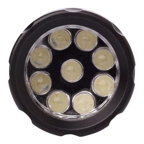 Aluminium Torch With Nine CREE LEDS Black | Without Branding
