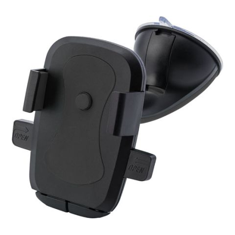 Plastic Adjustable Mobile Phone Holder For In A Car Black | 1-Colour Pad Print