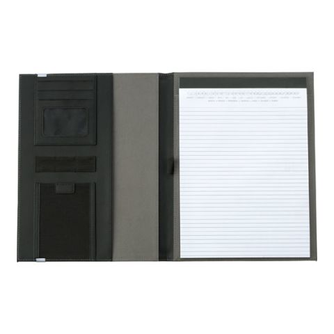 A4, PU Portfolio With Colourful Stitching Grey | Without Branding