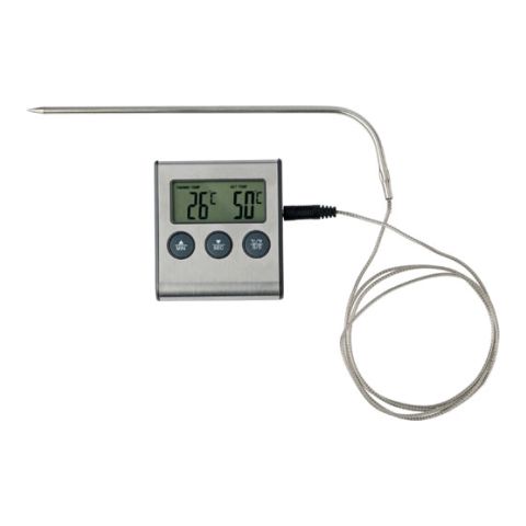 Meat Thermometer Black - Silver | 1-Colour Pad Print