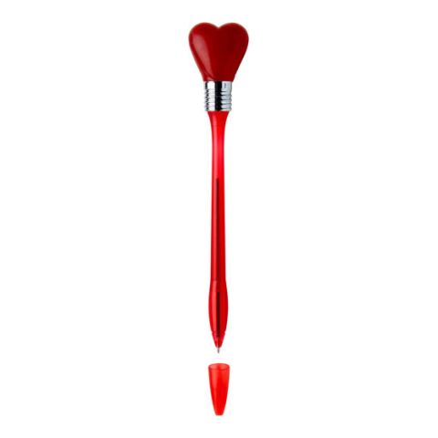 Ball Pen With Flashing Heart Red | Without Branding