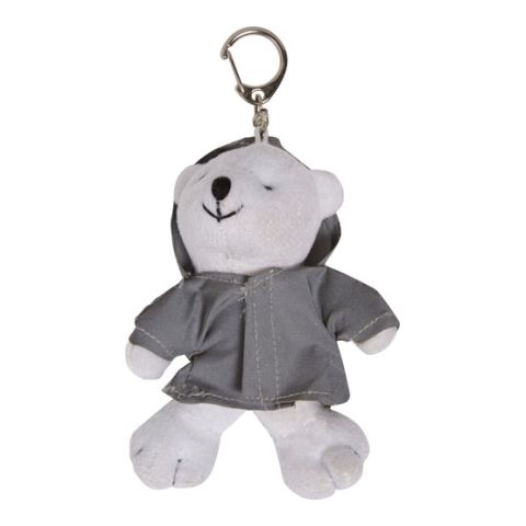 Plush Bear With Reflective Hoodie Grey | Without Branding
