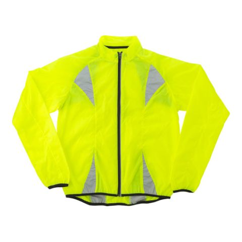 Nylon (190T) Fluorescent Runners Jacket Yellow | 1-Colour Screen Print