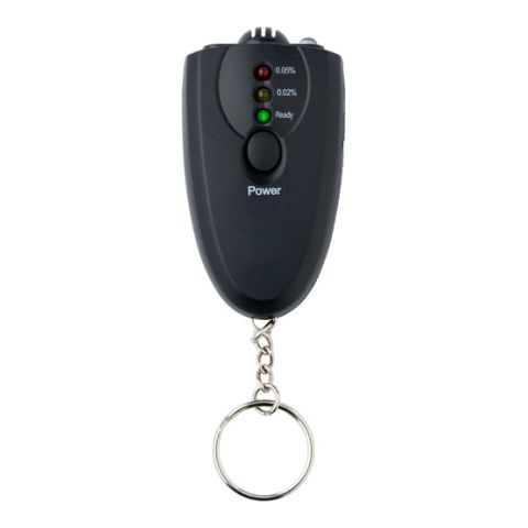Alcohol Tester On A Key Chain Black | 1-Colour Pad Print