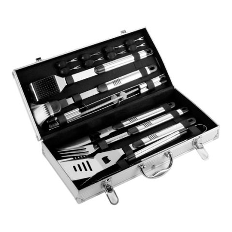 Barbecue Set Silver | Laser Engrave