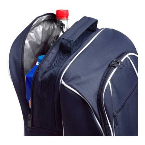 Picnic Rucksack For Four People Medium Blue | 1-Colour Screen Print