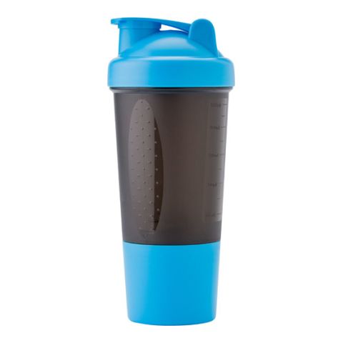 Plastic Protein Shaker (500Ml) Light Blue | Without Branding