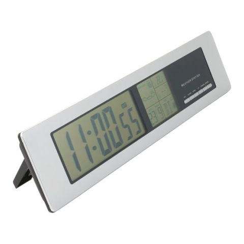Weather Station With Shiny Rim Silver | 1-Colour Pad Print