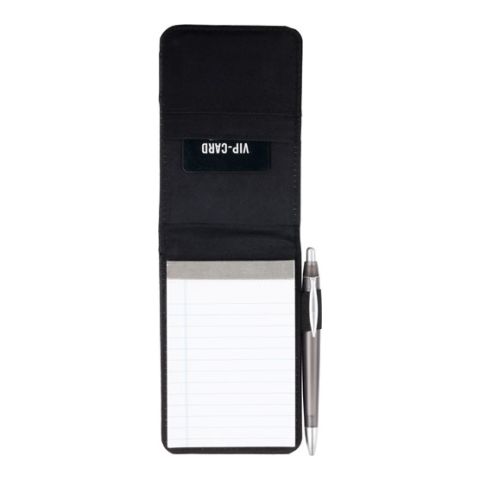 Note Pad With PVC Padded Cover Black | Without Branding