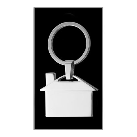 House Shaped Metal Key Holder Silver | Without Branding
