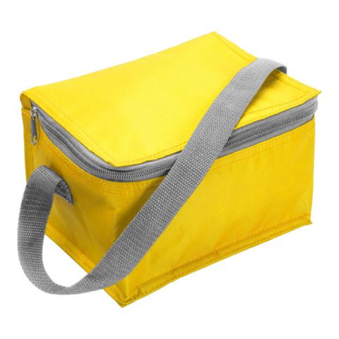 Material Cooler Bag, Suitable For Six Cans Yellow | Without Branding