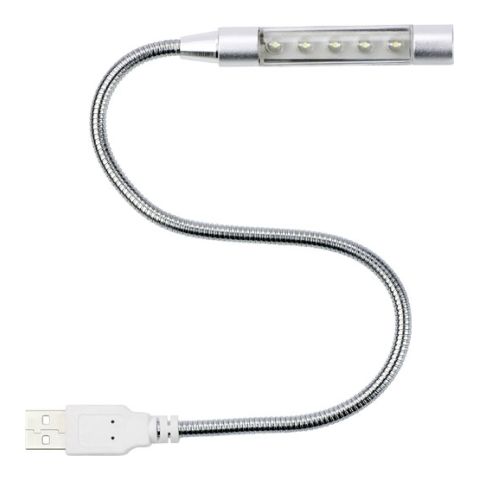 Flexible Computer Light With USB Connector Silver | Without Branding