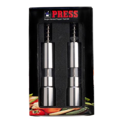 Salt &amp; Pepper Mill Silver | 1-Colour Pad Print