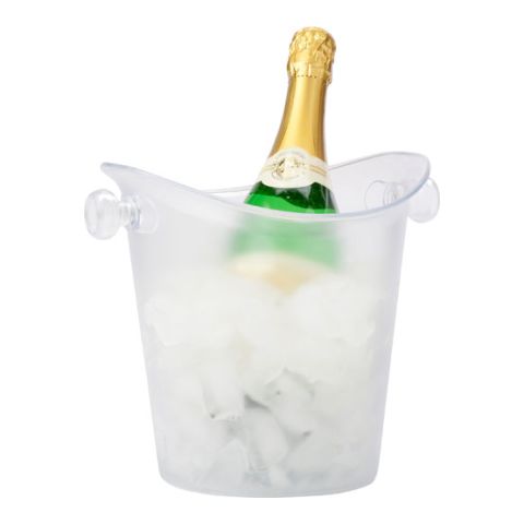 Frosted Plastic Cooler/Ice Bucket Transparent | 1-Colour Pad Print