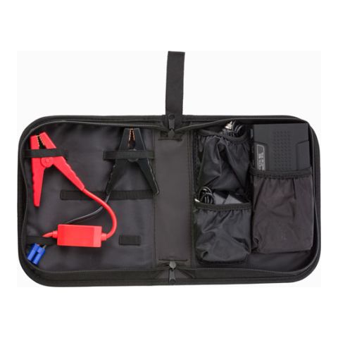 Car Battery Charger Set Black | 1-Colour Pad Print