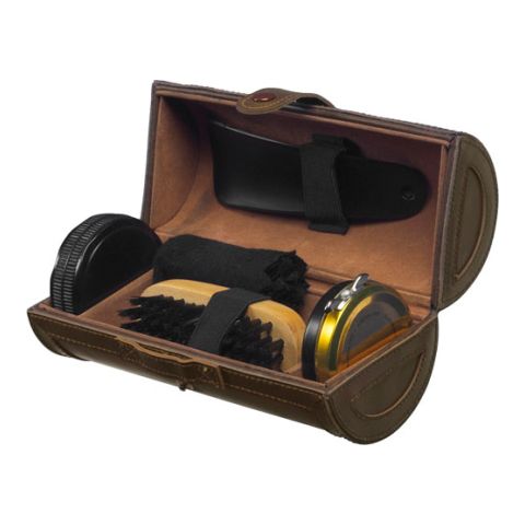 Polish Set In Deluxe PU Case Brown | 1-Colour Pad Print