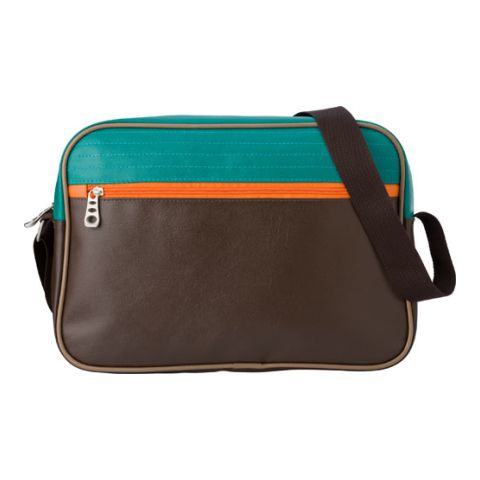 PU Postman Bag Brown | 1-Colour Screen Print