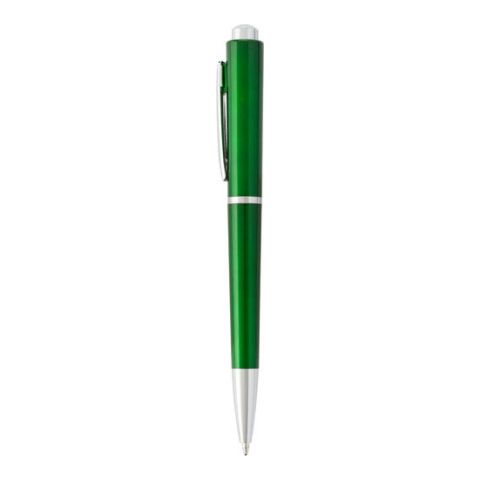 Plastic Ball Pen With Silver Coloured Tip Green | Without Branding