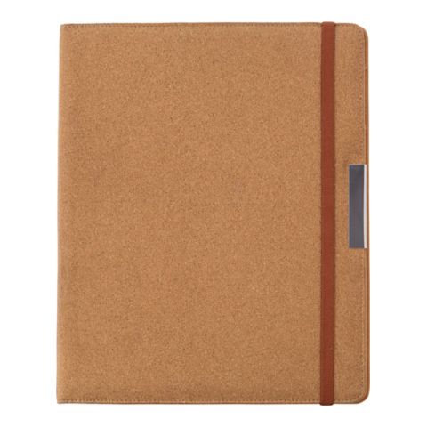 A4 Cork Portfolio Brown | 1-Colour Pad Print