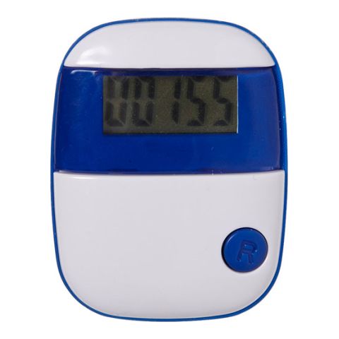 Plastic Pedometer With A Step Counter Royal Blue | Without Branding