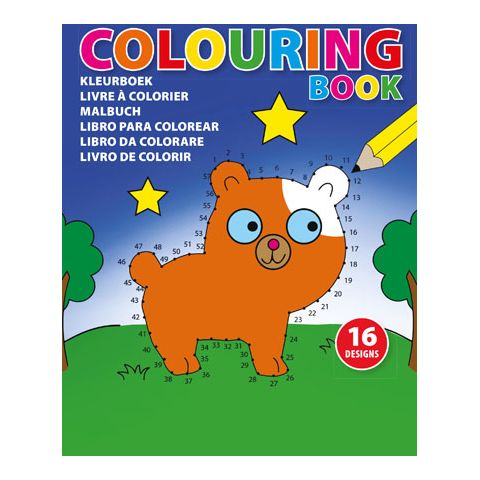 Children&#039;s Colouring Book In A5 Format Colourful | Without Branding
