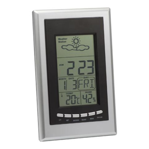 Weather Station Black - Silver | 1-Colour Pad Print