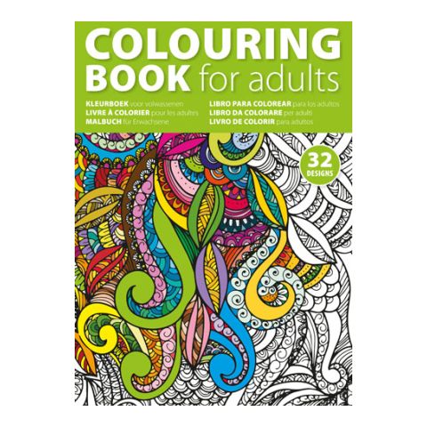 Adult&#039;s Colouring Book In A4 Format Colourful | Without Branding