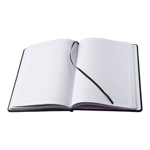 A5 Note Book Bound In PU Case Black | 1-Colour Pad Print