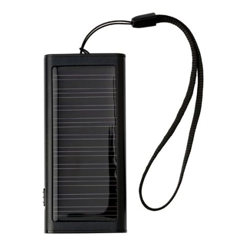Aluminium Solar Charger Black | 1-Colour Pad Print