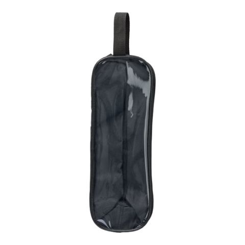 Non-Woven, Zippered Bag For Shoes Black | Without Branding