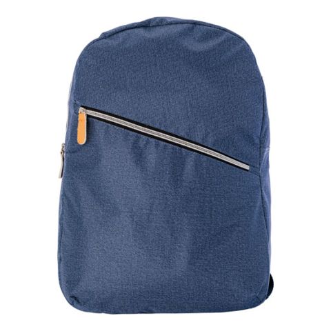 Polyester Laptop Backpack In Denim Look Navy Blue | Without Branding