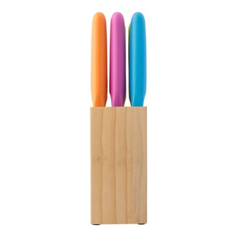 Stainless Steel Seven Piece Steak Knife Set Colourful | Without Branding