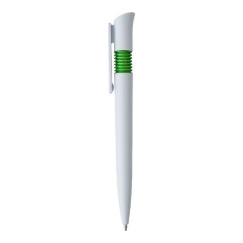 Plastic Ball Pen With Blue Ink White - Green | Without Branding