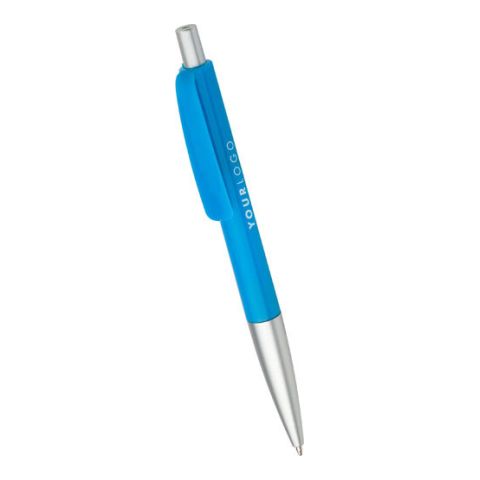 Plastic Ball Pen With Blue Ink Light Blue | Without Branding